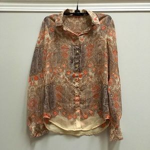 The Limited paisley button-up